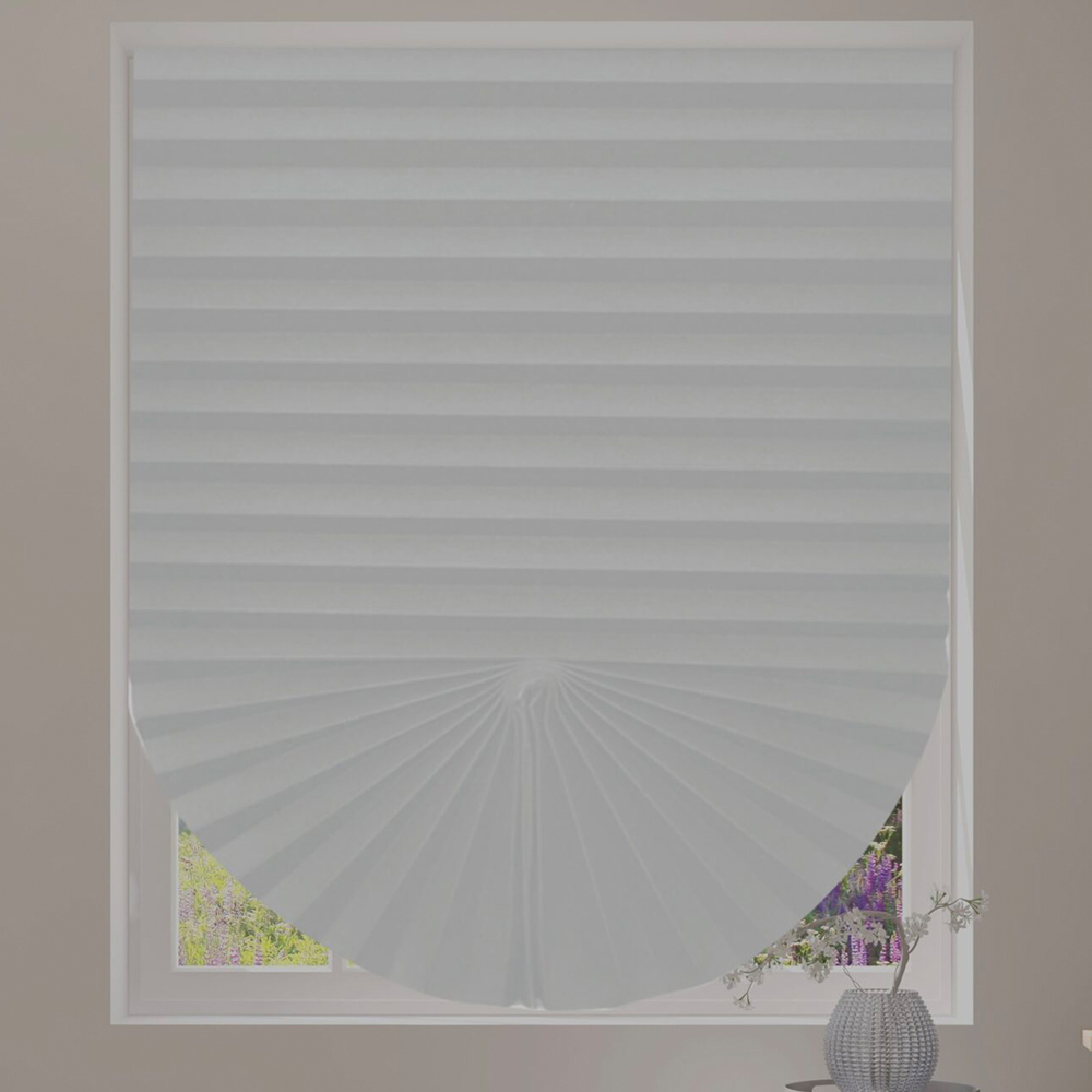 Caecus Self Adhesive Pleated Blind White 90 x 150cm 6 Pack Image 1