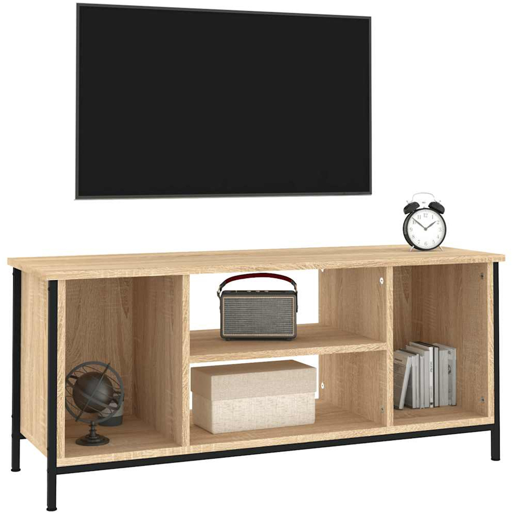 vidaXL 4 Shelf Sonoma Oak TV Cabinet Image 4