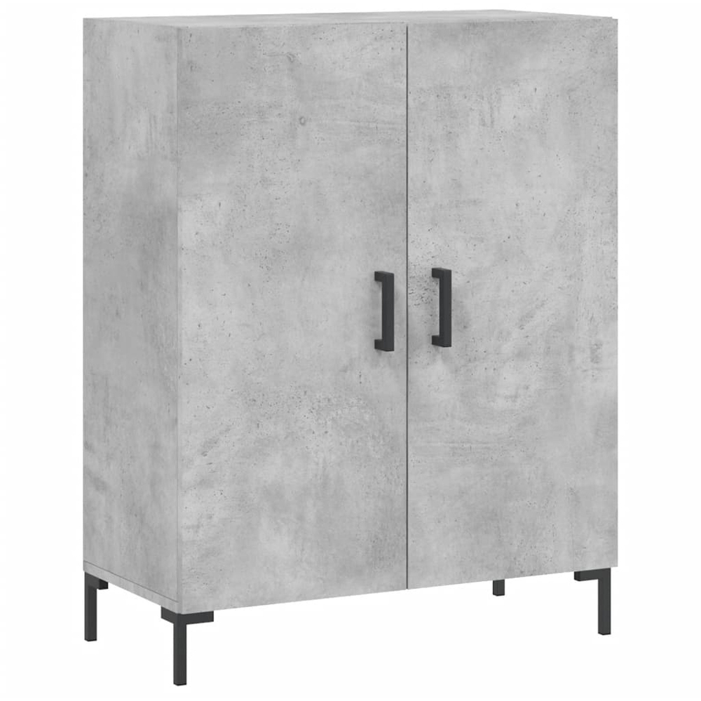 vidaXL 4 Door Concrete Grey Highboard Image 7