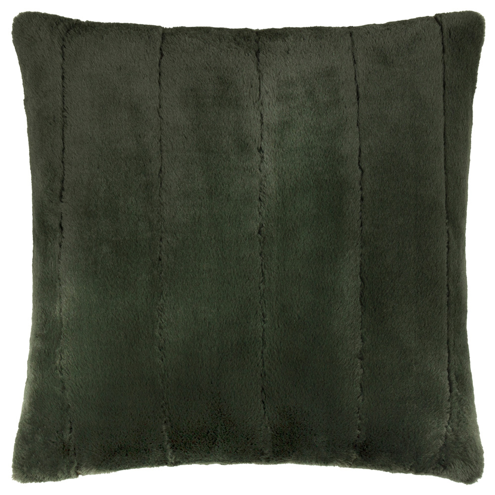 Paoletti Christmas Empress Pine Faux Fur Cushion 55 x 55cm Image 1