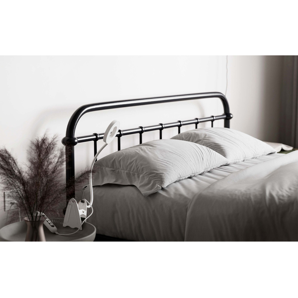 Flair Compton King Size Black Metal Bed Frame Image 2