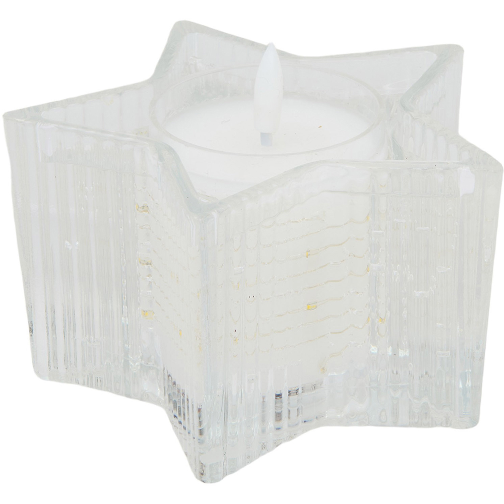 Ribbed Star LED Candle Image 3