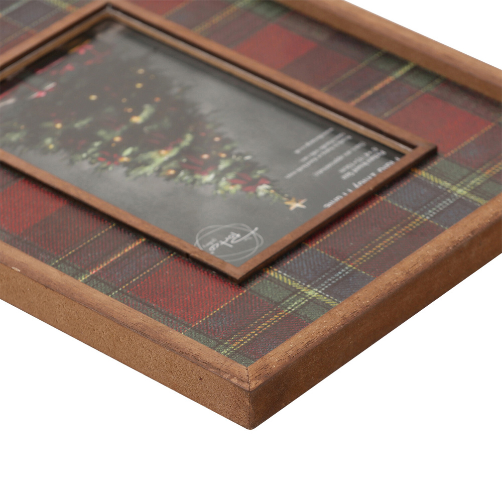 Plaid Inlay Photo Frame Image 7