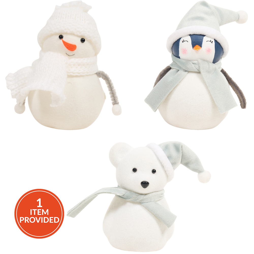 Flocked LED Christmas Character Image 1