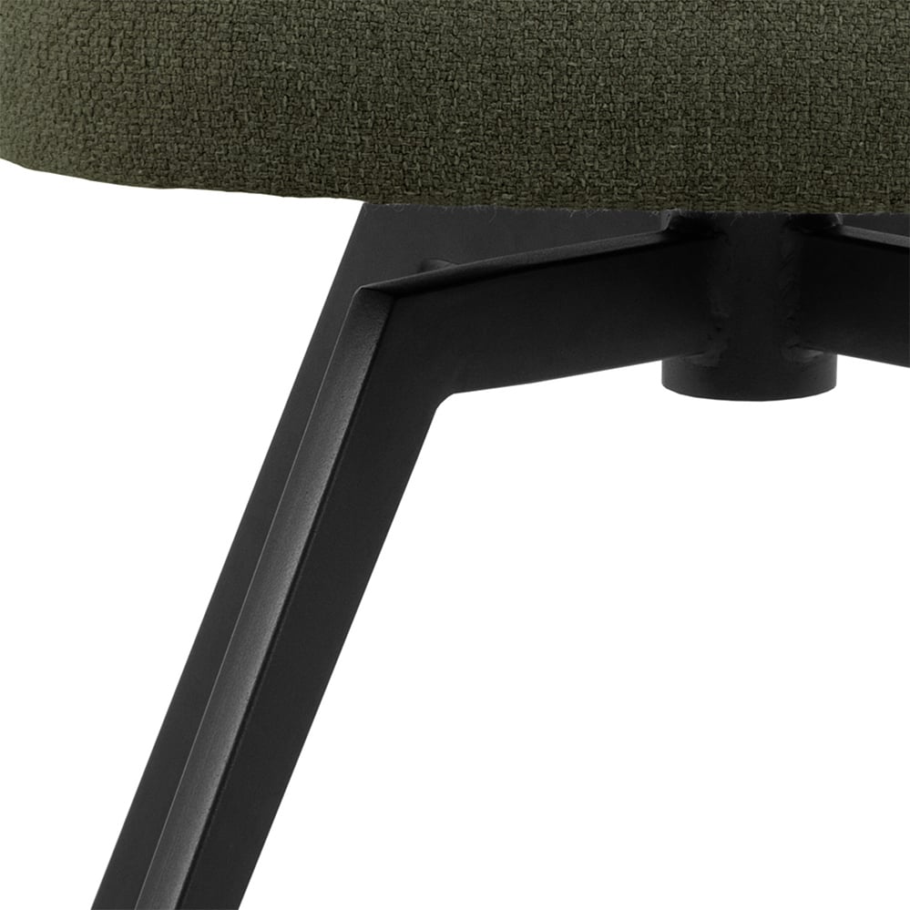 Florence Darlene Green Swivel Dining Chair with Armrest Image 6