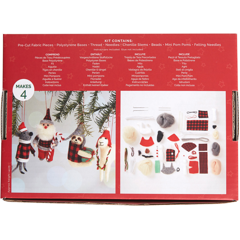 Simply Make Christmas Chums Needle Felting Craft Set 4 Pack Image 6