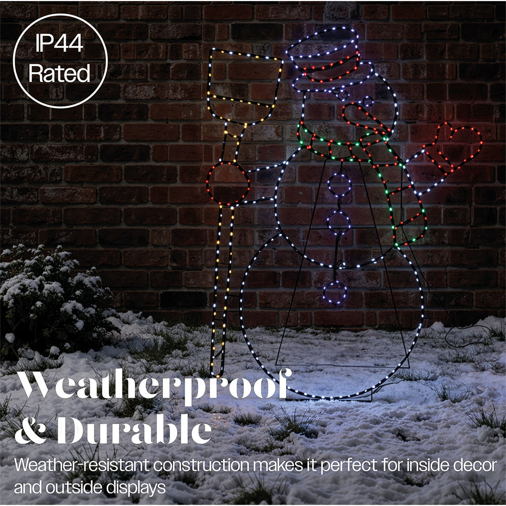 Xmas Haus 399 Multicolour LED Snowman Christmas Decoration 79cm Image 4