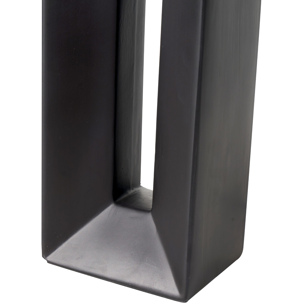 Pacific Lifestyle Block Black Ceramic Tall Table Lamp Image 3
