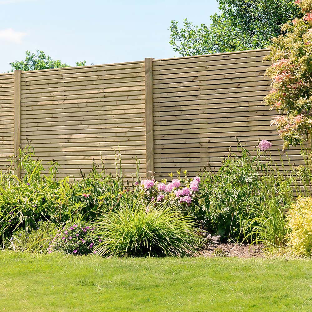 Shire Contemporary 2.5 x 2.5ft Fence Panel Image 1