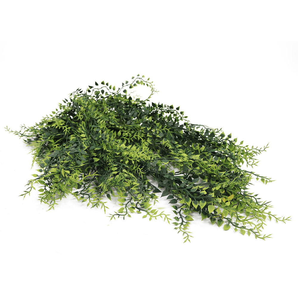 Leaf Green Foliage Hanging Artificial Plant 3ft Image 2