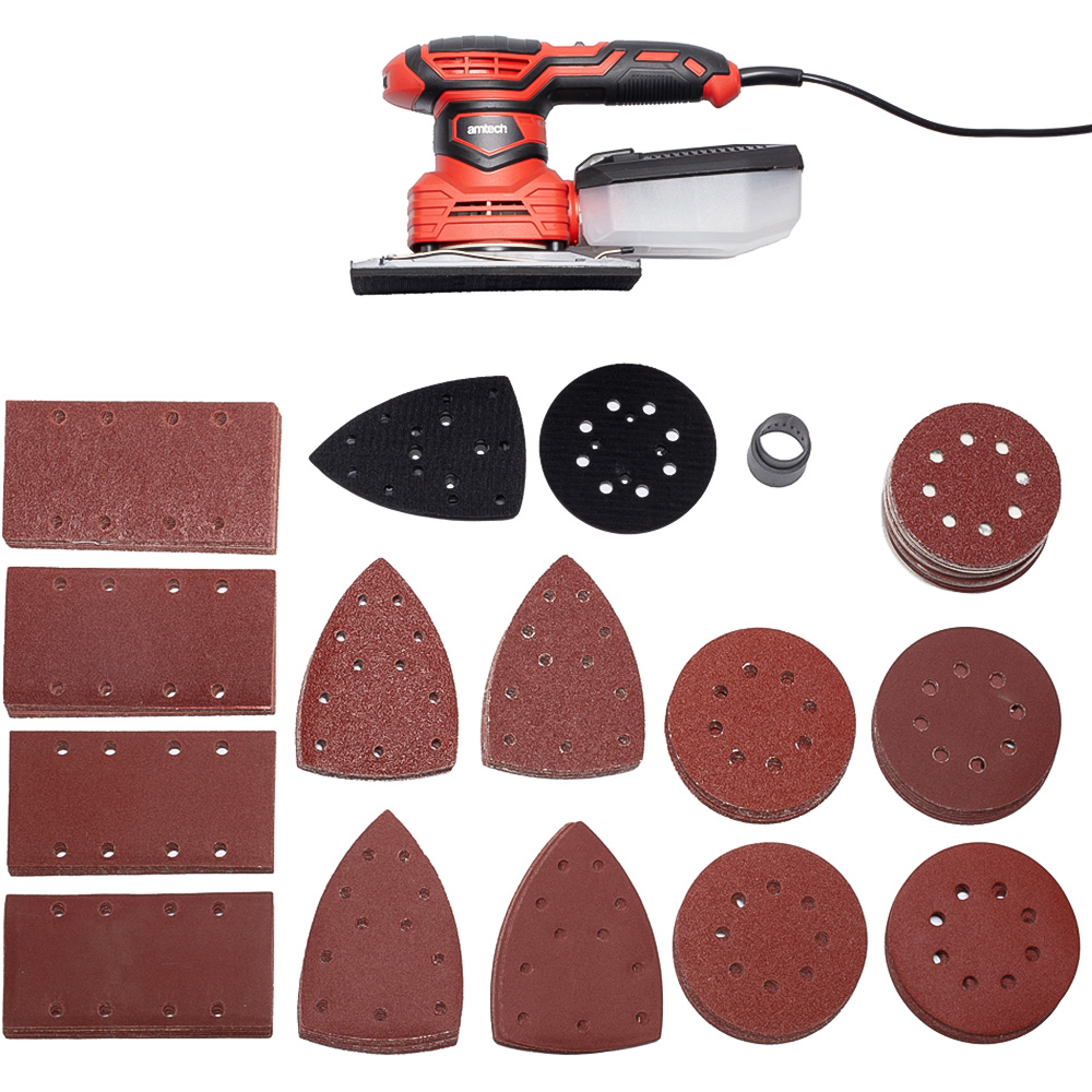 Amtech V6115 Detail Sander with 13 Sanding Sheet Image 2