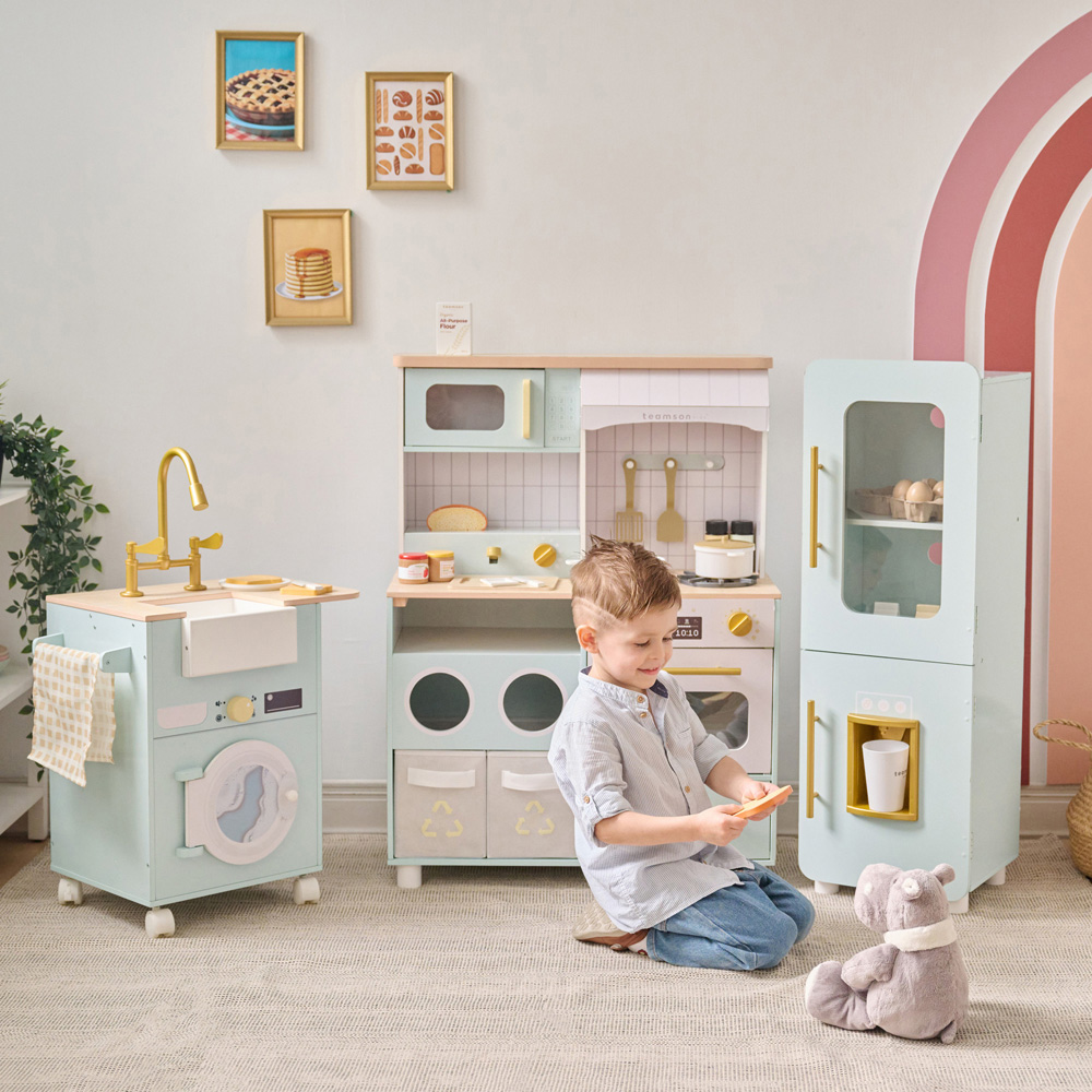Teamson Kids Little Chef Savannah Modular Green Play Kitchen Image 7