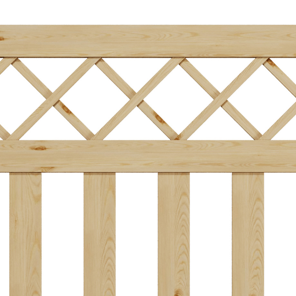 Outdoor Cross Top Wooden Nature Garden Fence Door, 90 x 120 x 2.5cm Image 6