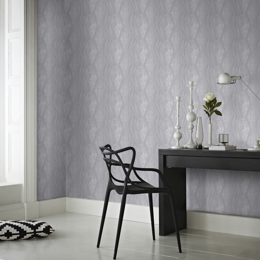 Boutique Nwg Vermeil Stripe Silver Wallpaper Image 3