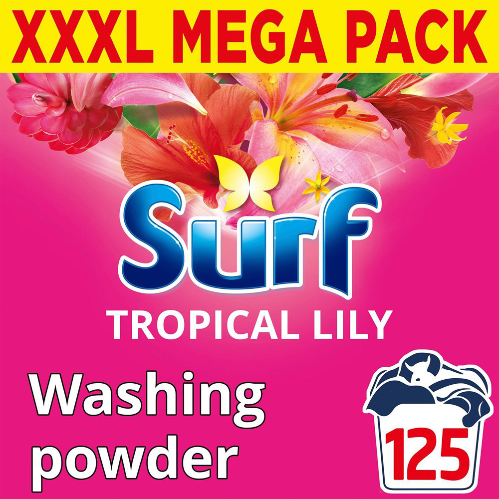 Surf Tropical Lily Laundry Washing Powder XXXL 125 Washes 6.25kg Image 4