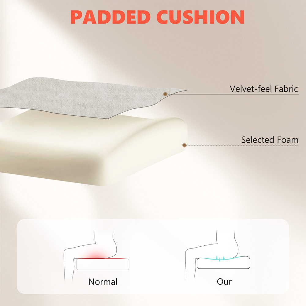Portland Cream Massage and Heat Reclining Office Chair Image 5