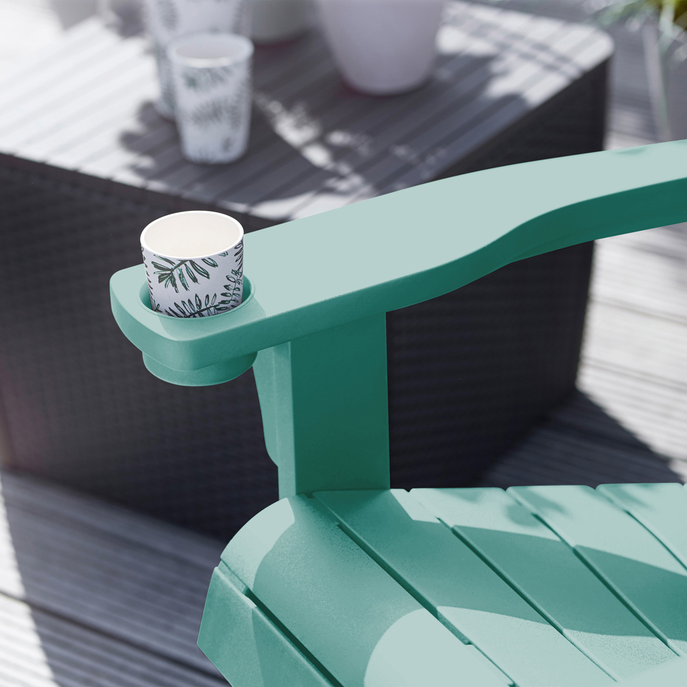 Keter Set of 2 Teal Adirondack Chair Image 4