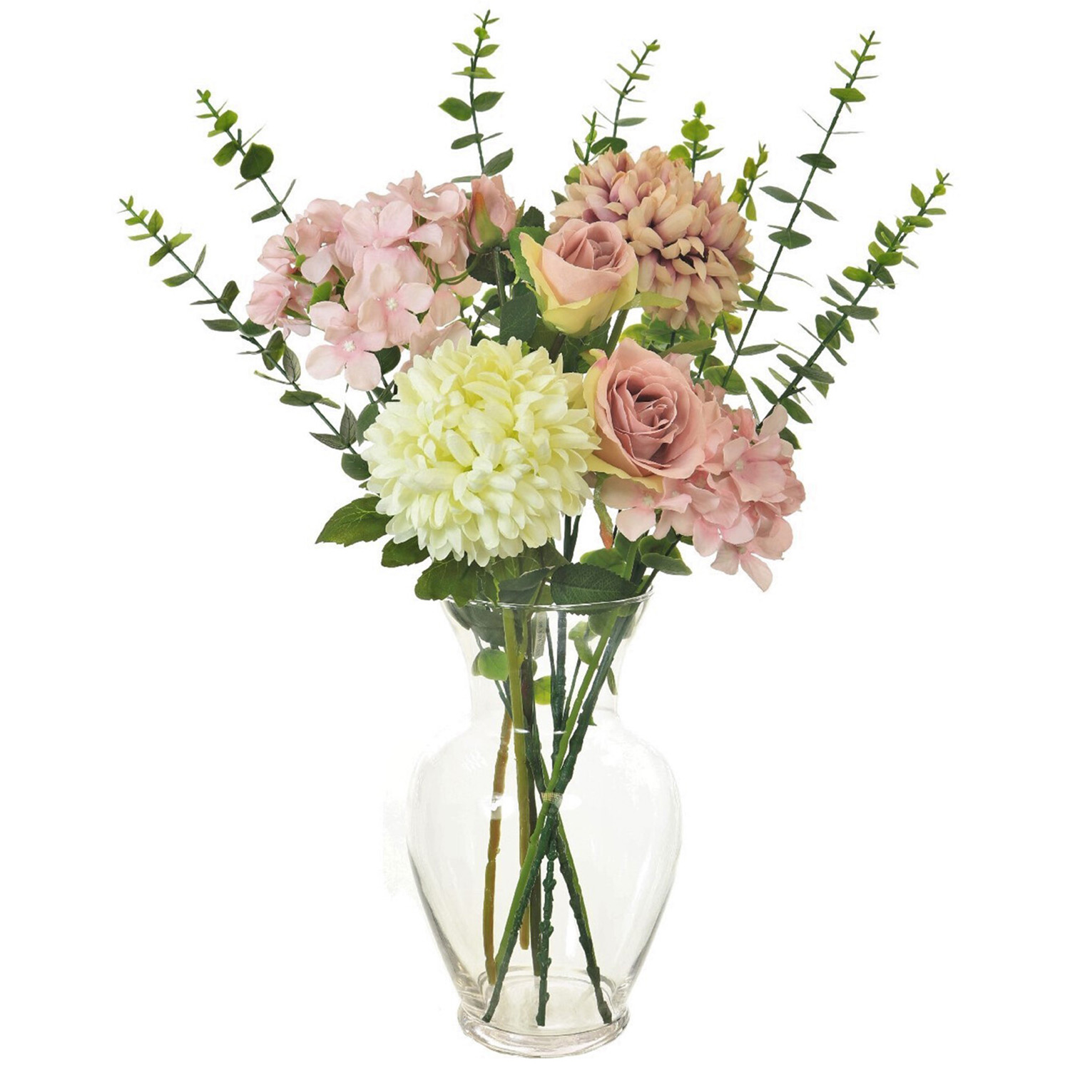 Complete Large Classic Rose Arrangement Artificial Flower Bunch Image