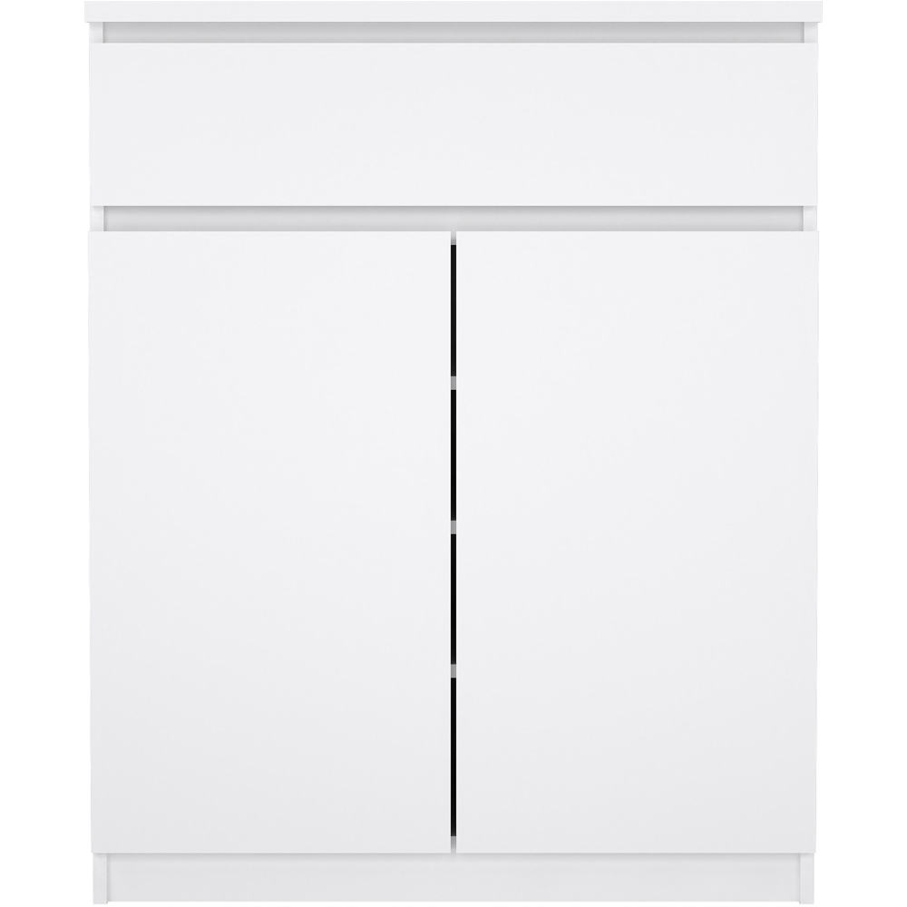 Florence 2 Door Single Drawer White High Gloss Sideboard Image 3