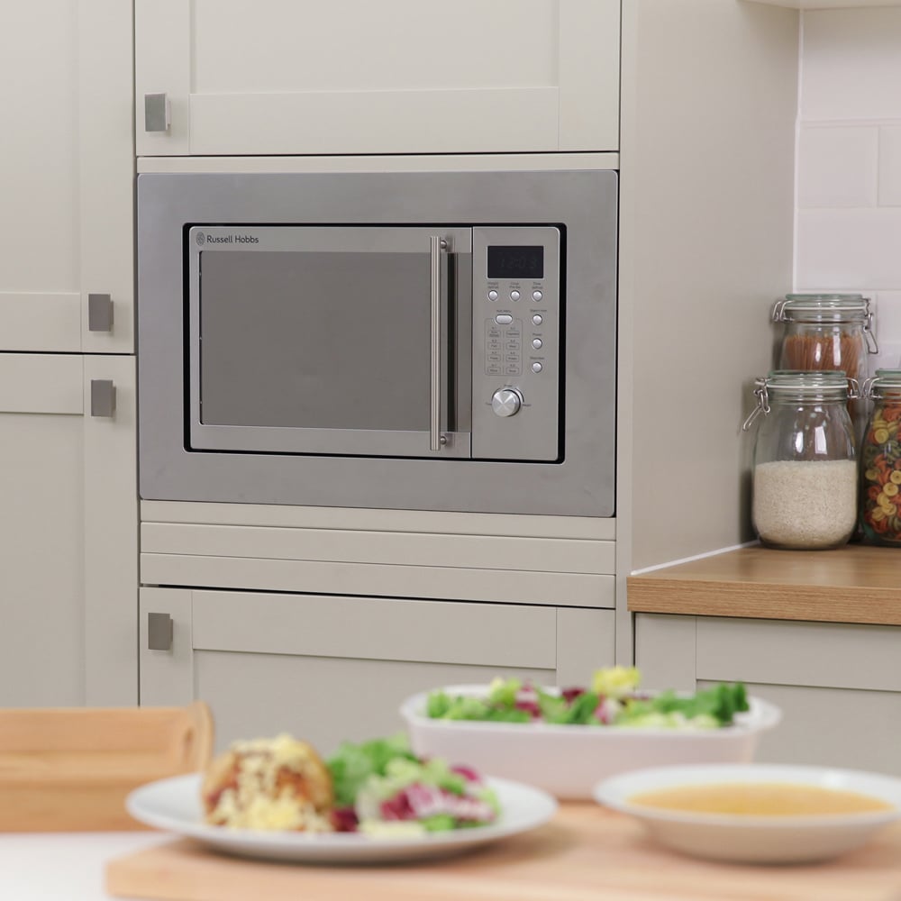 Russell Hobbs RHBM2001 Silver 20L Stainless Steel Digital Microwave 800W Image 2