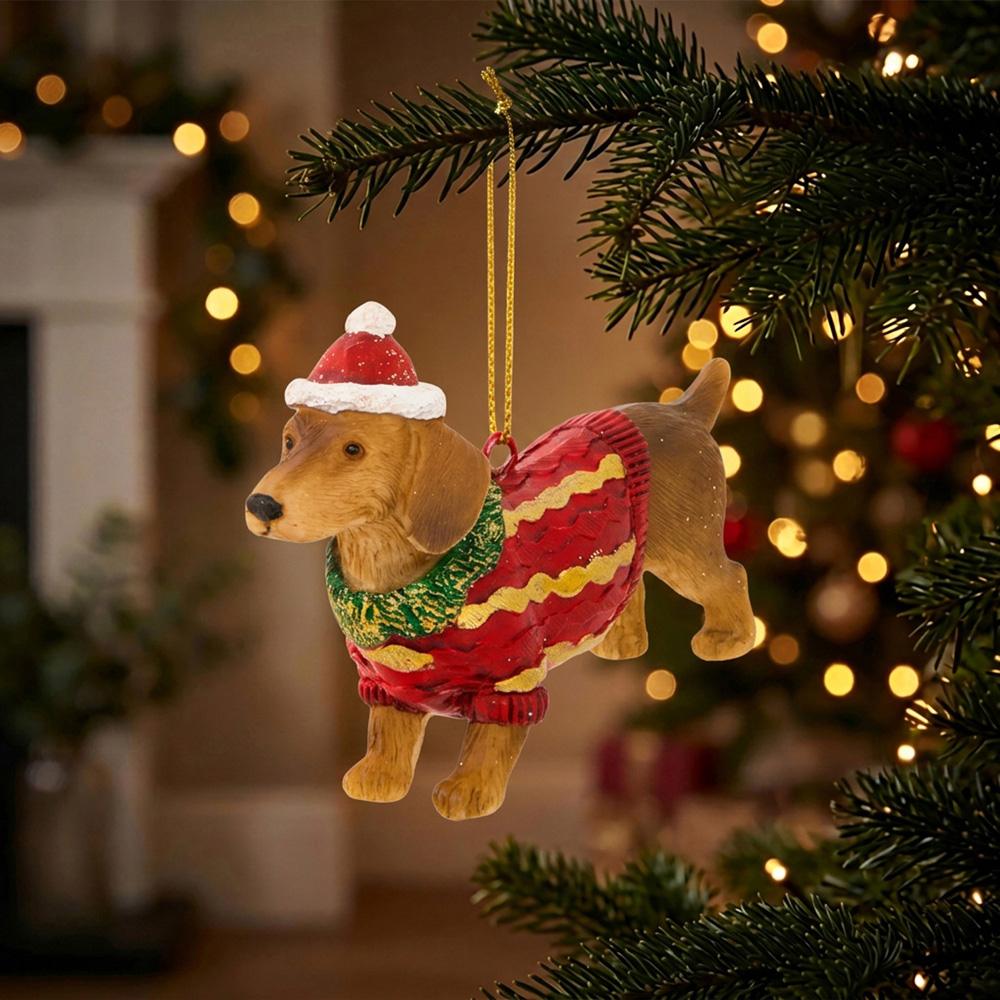 Christmas Pup Hanging Decoration Image 2