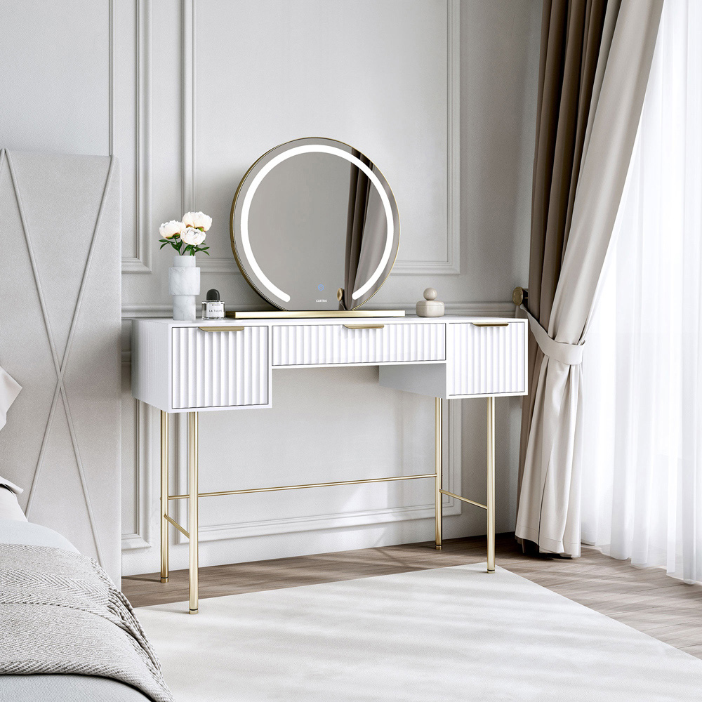 CARME Home Lara White Dressing Table Image 5