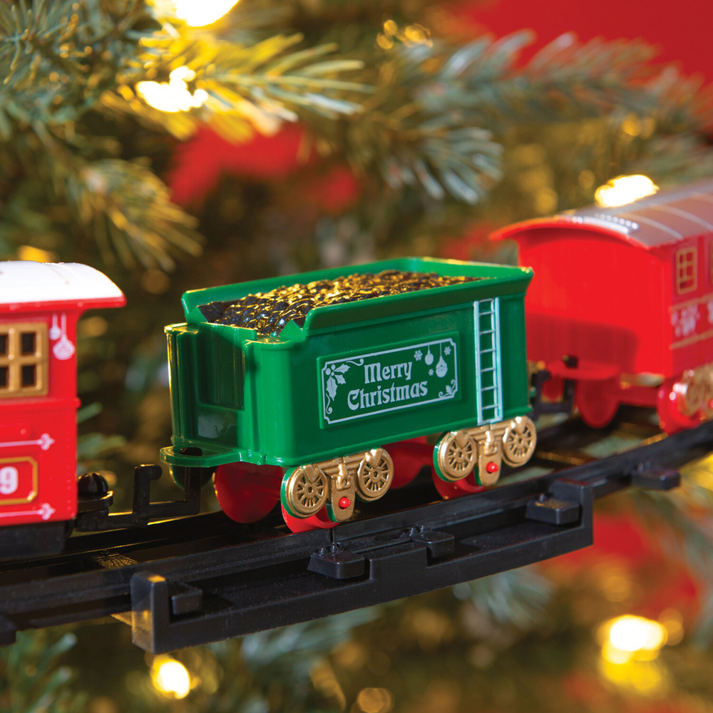 Christmas Tree Toy Train Set Image 5