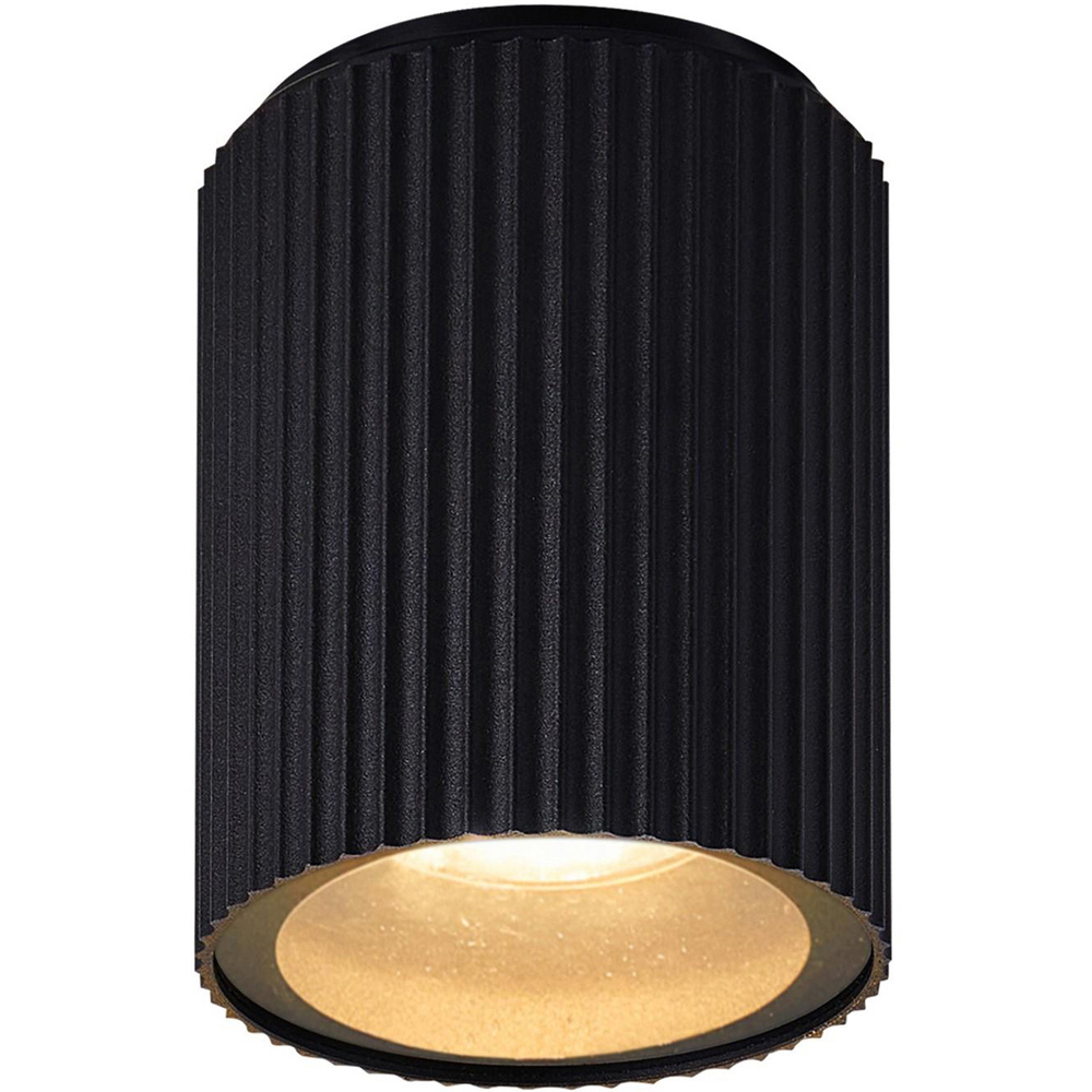 Nordlux Kyklop Ripple Black Ceiling Light Image 1