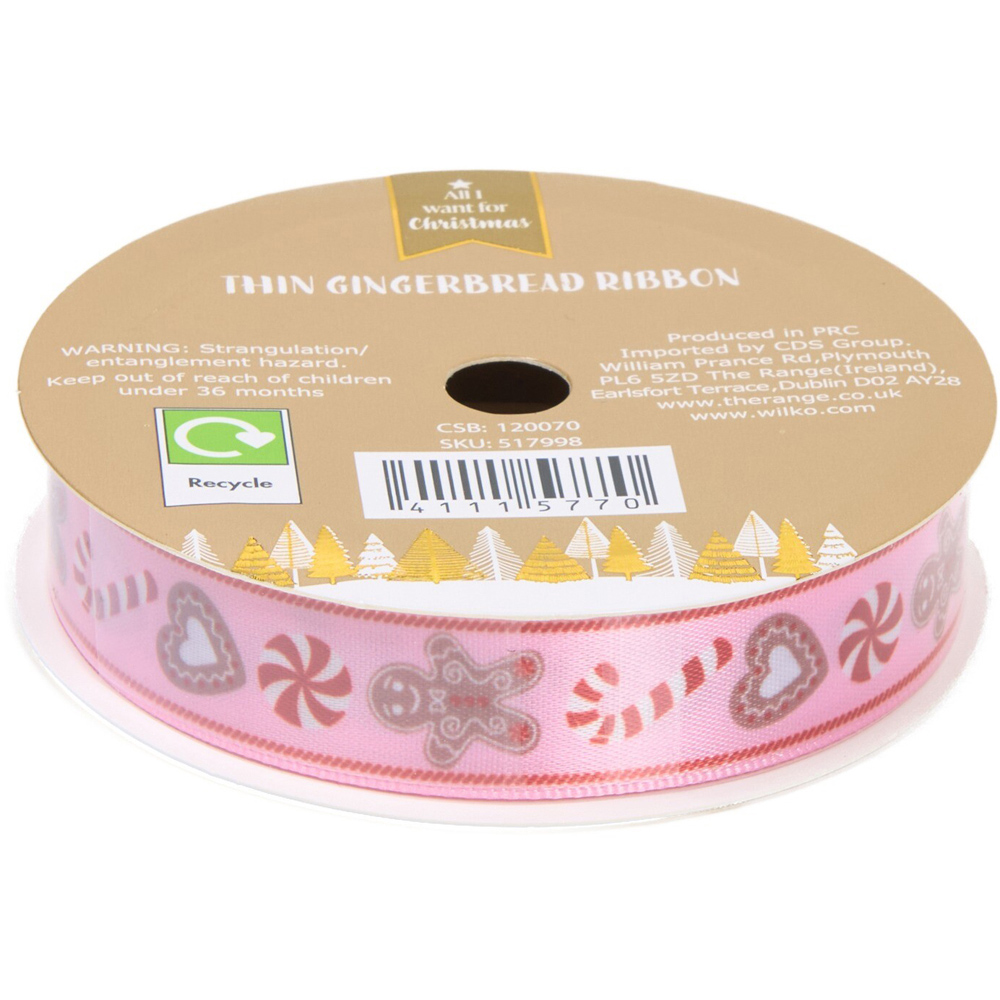 Thin Gingerbread Decorating Ribbon Image 3