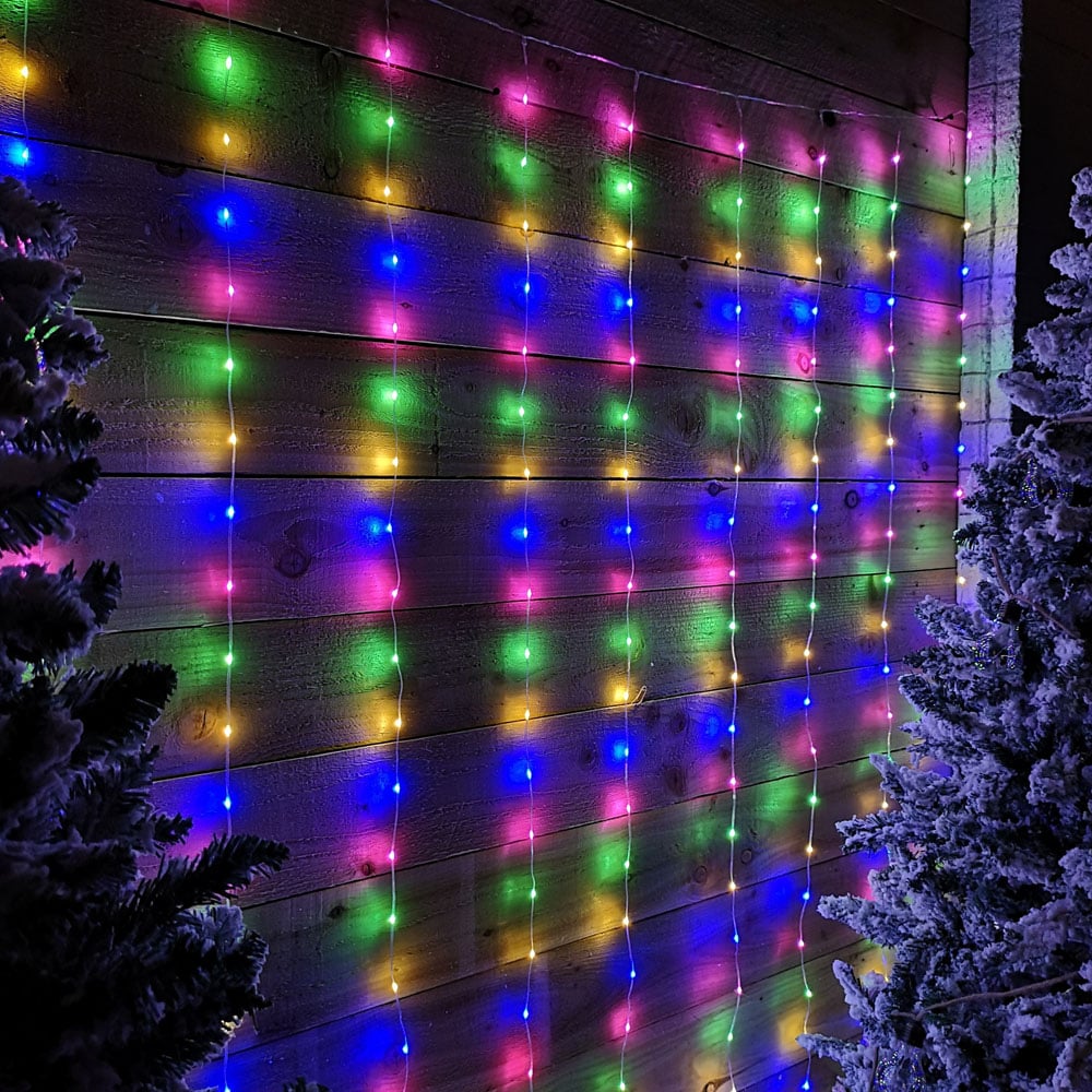Samuel Alexander 300 Multicolour LED Party Curtain Christmas Lights Image 6
