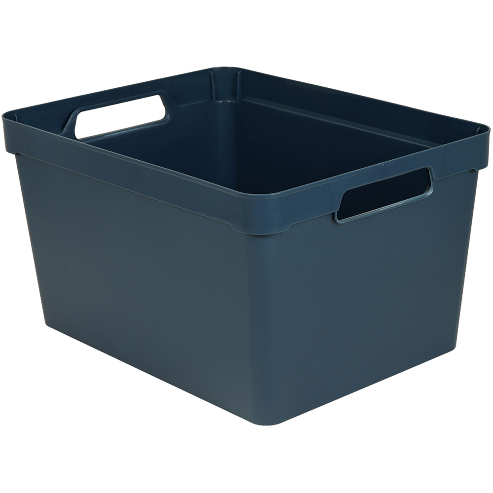 Matte Large Storage Box Navy Image 2