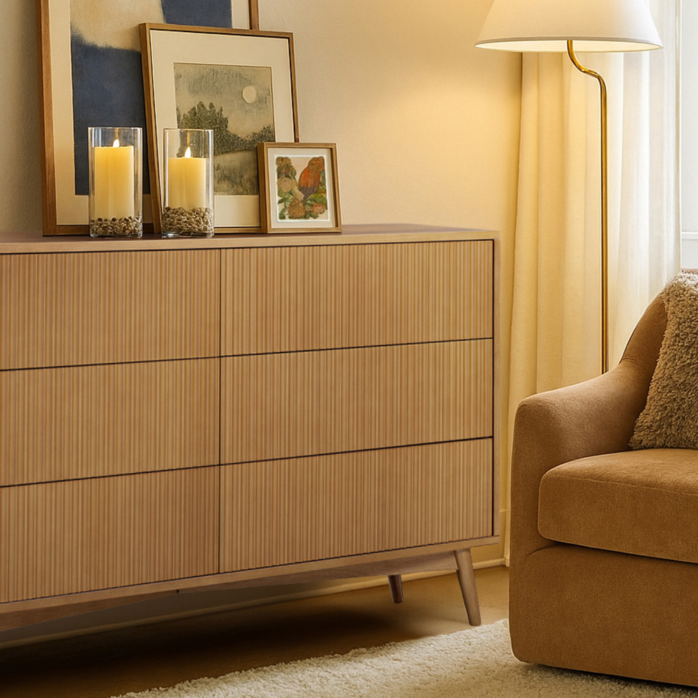 Teamson Home Tremolo 6 Drawer Natural Dresser Image 8