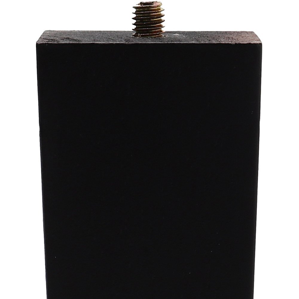 Living and Home Black Square Solid Oak Wood Furniture Leg 20cm 4 Pack Image 7