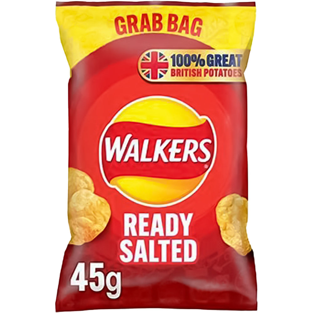 Walkers Less Salt Lightly Salted Crisps 45g Image 1