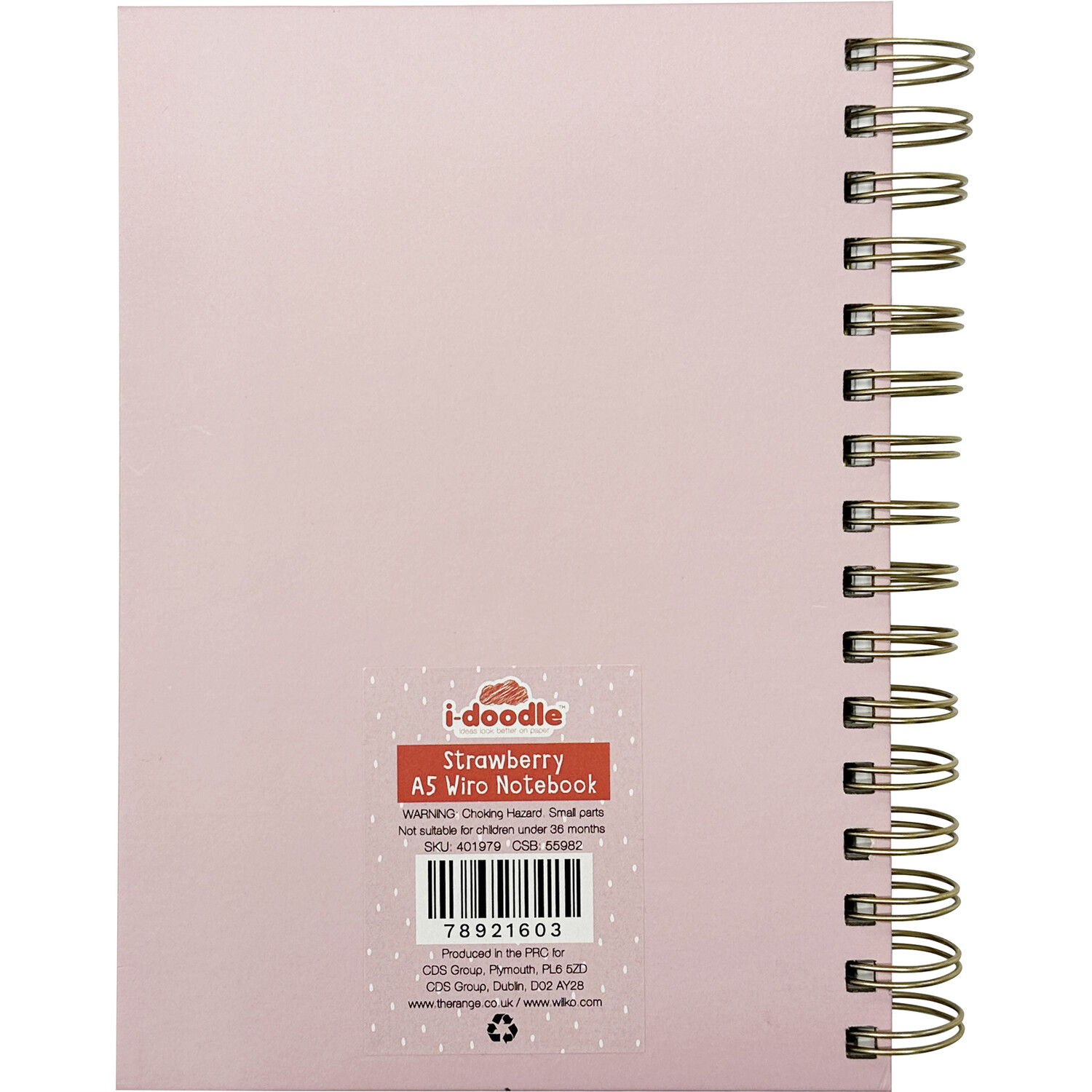 Strawberry Wiro Notebook A5 - Pink Image 2