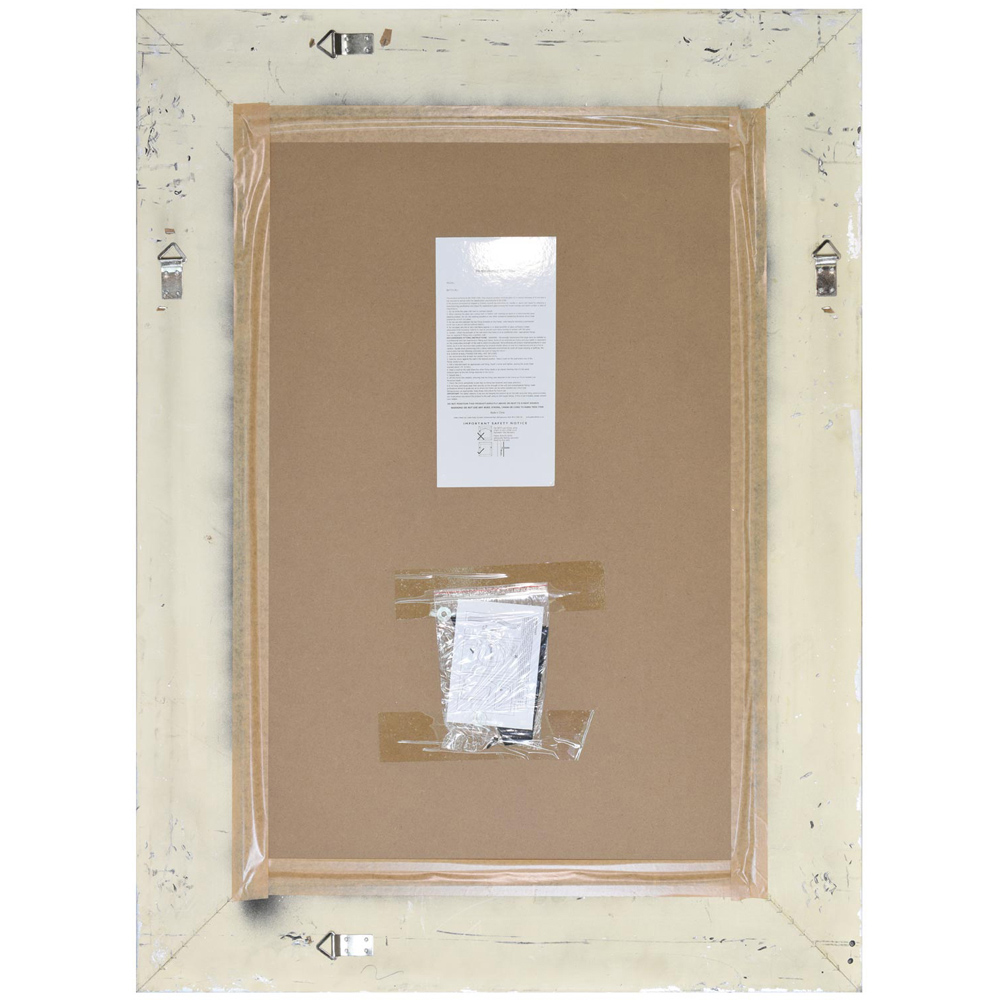 Carved Louis Silver Wall Mirror 117 x 87cm Image 4