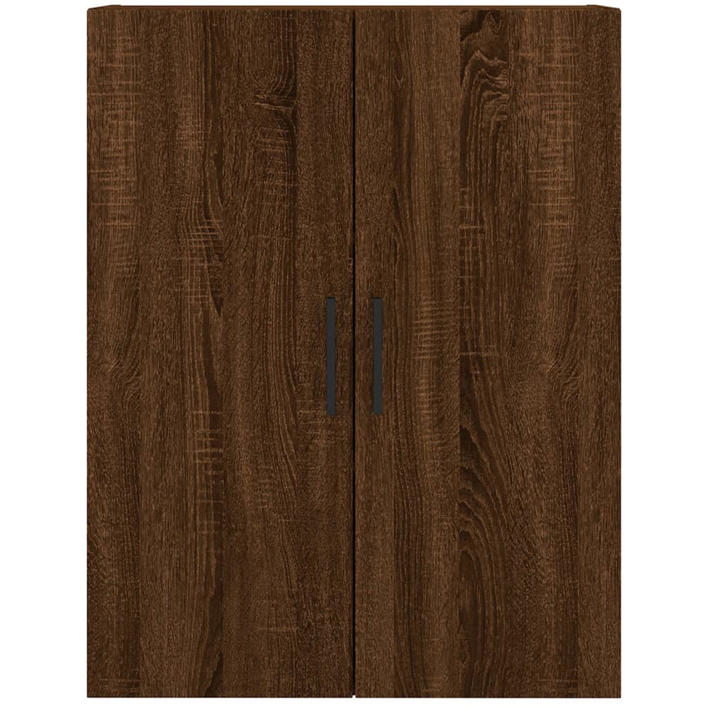 vidaXL 2 Door Brown Oak Wall Mounted Storage Cabinets 2 Pack Image 6