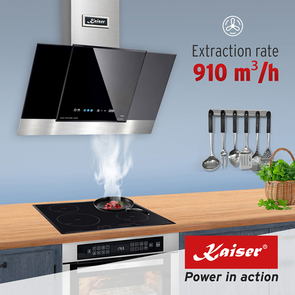 Kaiser Grand Chef Black 80cm Eco Cooker Hood Image 4