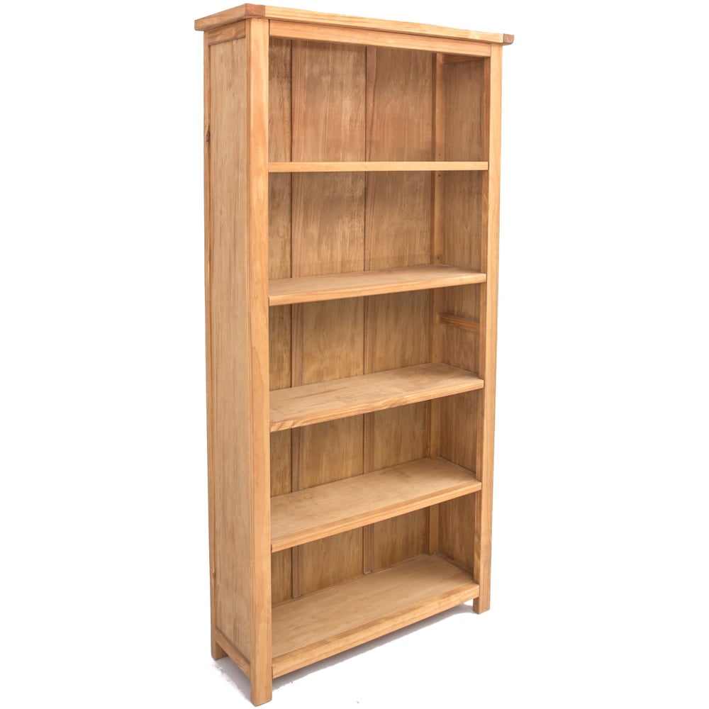 Lugo 5 Shelf Waxed Bookcase Image 3