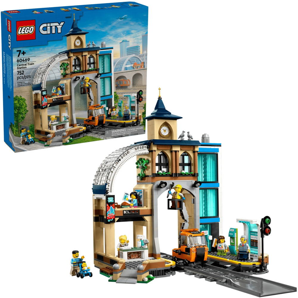 LEGO City 60469 Central Train Station Set 752-Piece Image 8