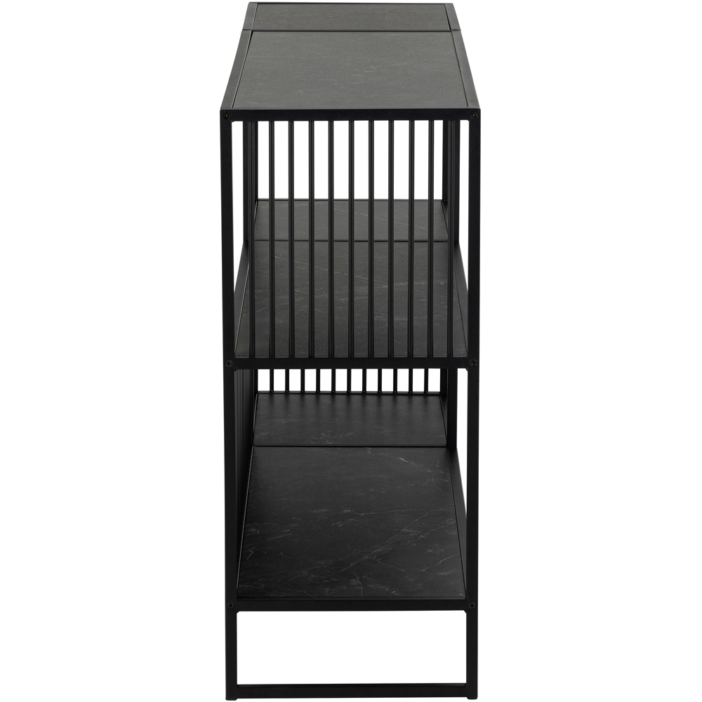 Florence Strington 2 Shelf Black Bookcase Image 4