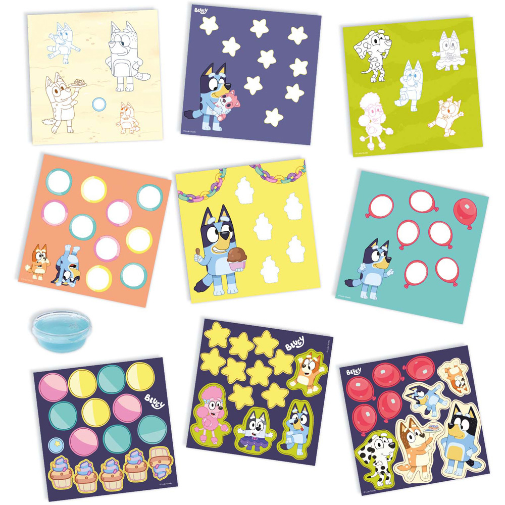 SES Creative Bluey Sticking Shapes Activity Set Image 2