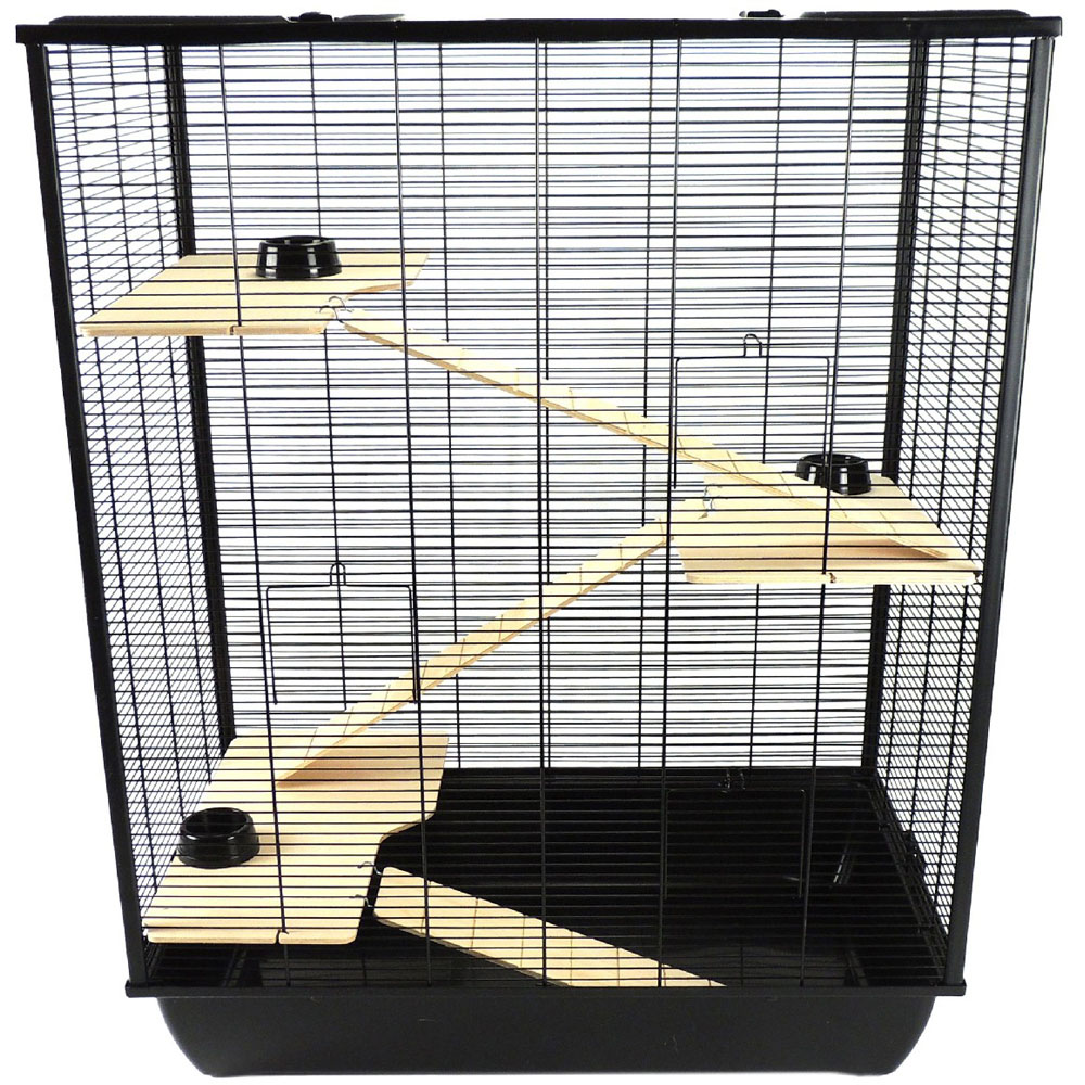 Little Friends The Belfry Black Small Animal Cage Image 1