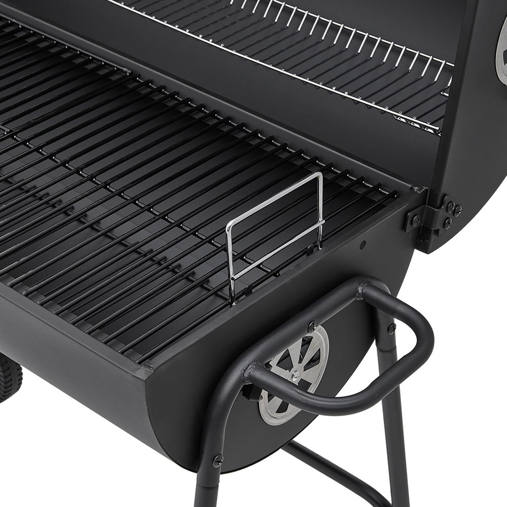 Living and Home Black Outdoor Garden Charcoal Grill with Wheels Image 5