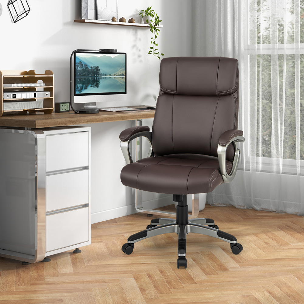 Costway Ergonomic Office Chair with Flip Up Armrests Image 3