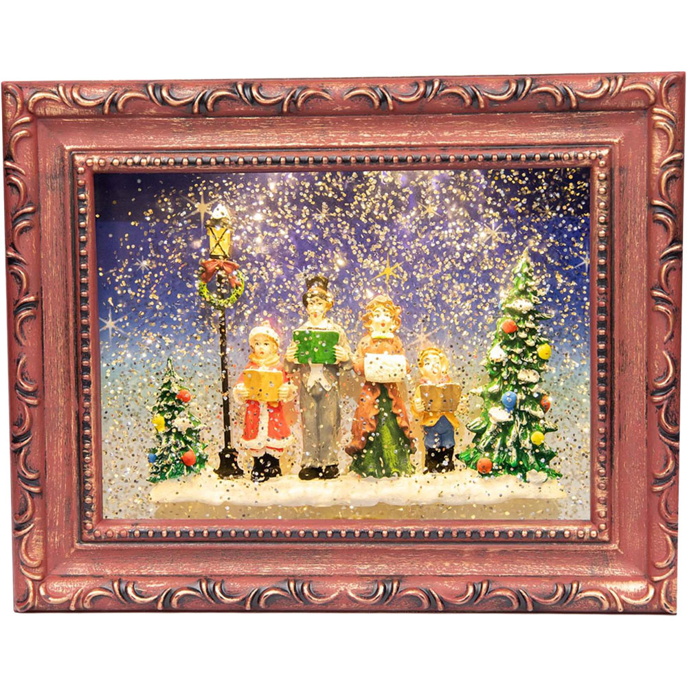 Shatchi Christmas Carol Singers Choir Scene Frame 24cm Image 1
