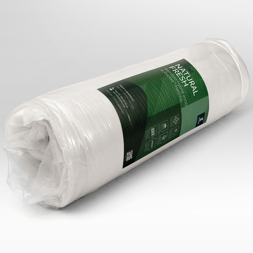Jay-Be Single Natural Fresh Bamboo Hybrid 2000 e-Pocket Mattress Image 4