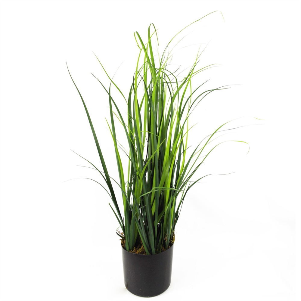 Leaf Lemongrass Artificial Grass Plant in Plastic Pot 1.9ft Image 1