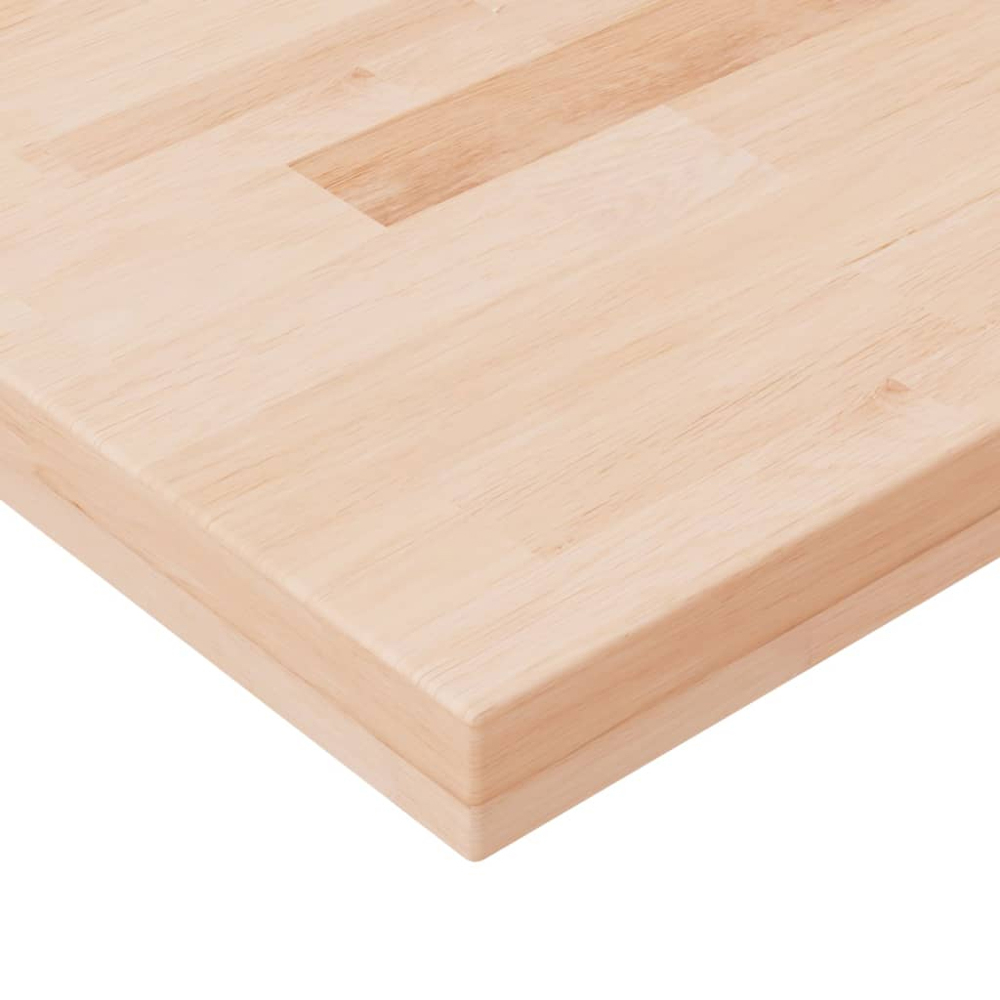 vidaXL 80 x 20 x 4cm Untreated Solid Wood Oak Shelf Board Image 3