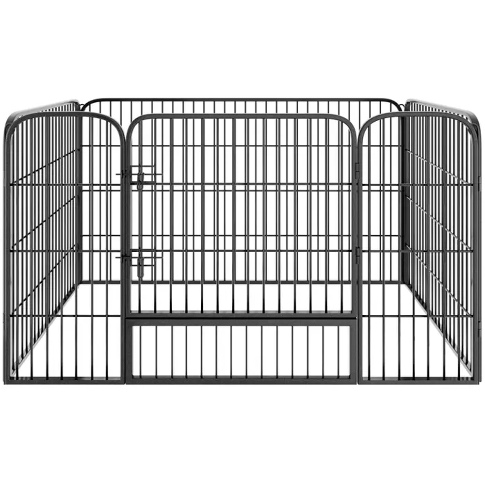 tectake 4 Piece Foldable Dog Playpen Image 1